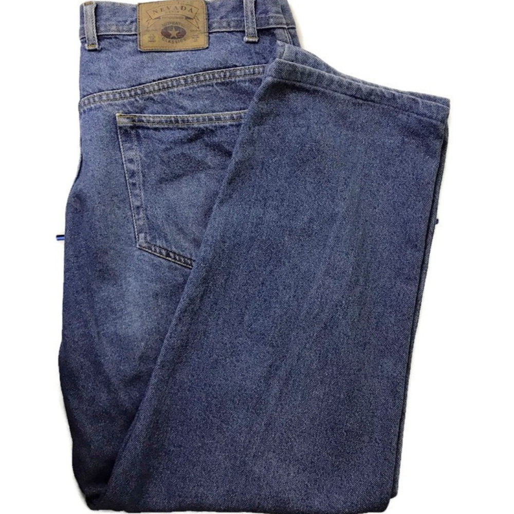 Nevada Men's Straight Leg Zipper Fly Denim Jeans Classic 5 pocket Size Waist 38